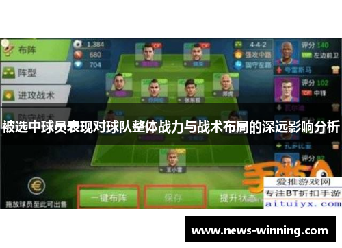 被选中球员表现对球队整体战力与战术布局的深远影响分析